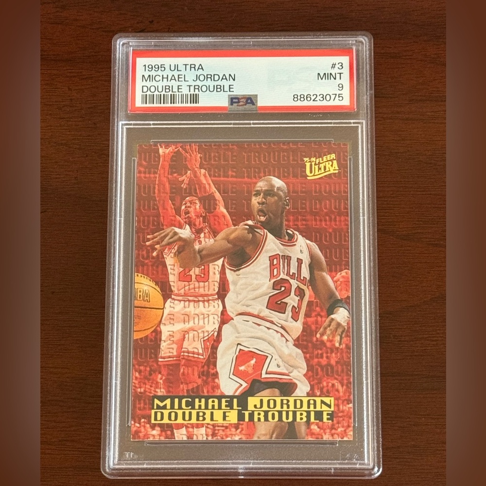 1995 Michael Jordan Ultra Double Trouble #3 PSA 9 Bulls